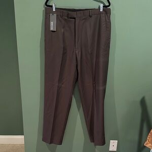 Kenneth Cole Chocolate Brown Pin Striped  Men's Dress Pants